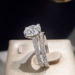 Luxury Oval Solitaire Cubic Zirconia Ring Set