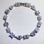 Mixed-Cut Moissanite Tennis Bracelet in Sterling Silver 925