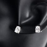 Oval Cubic Zirconia Stud Earrings
