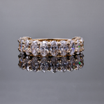 Oval Cut Eternity Band in Rose Gold with Shared Prong Setting