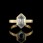 Dutch Marquise Cut Bezel Ring in Yellow Gold