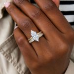 Marquise Cut Bridal Set in Yellow Gold